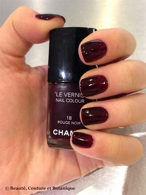 rouge noir chanel vernis|chanel le vernis.